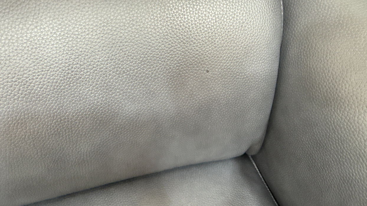 Sofology Viento Leather 3 Seater Power Recliner/Headrest in Trusty Embossed Navy