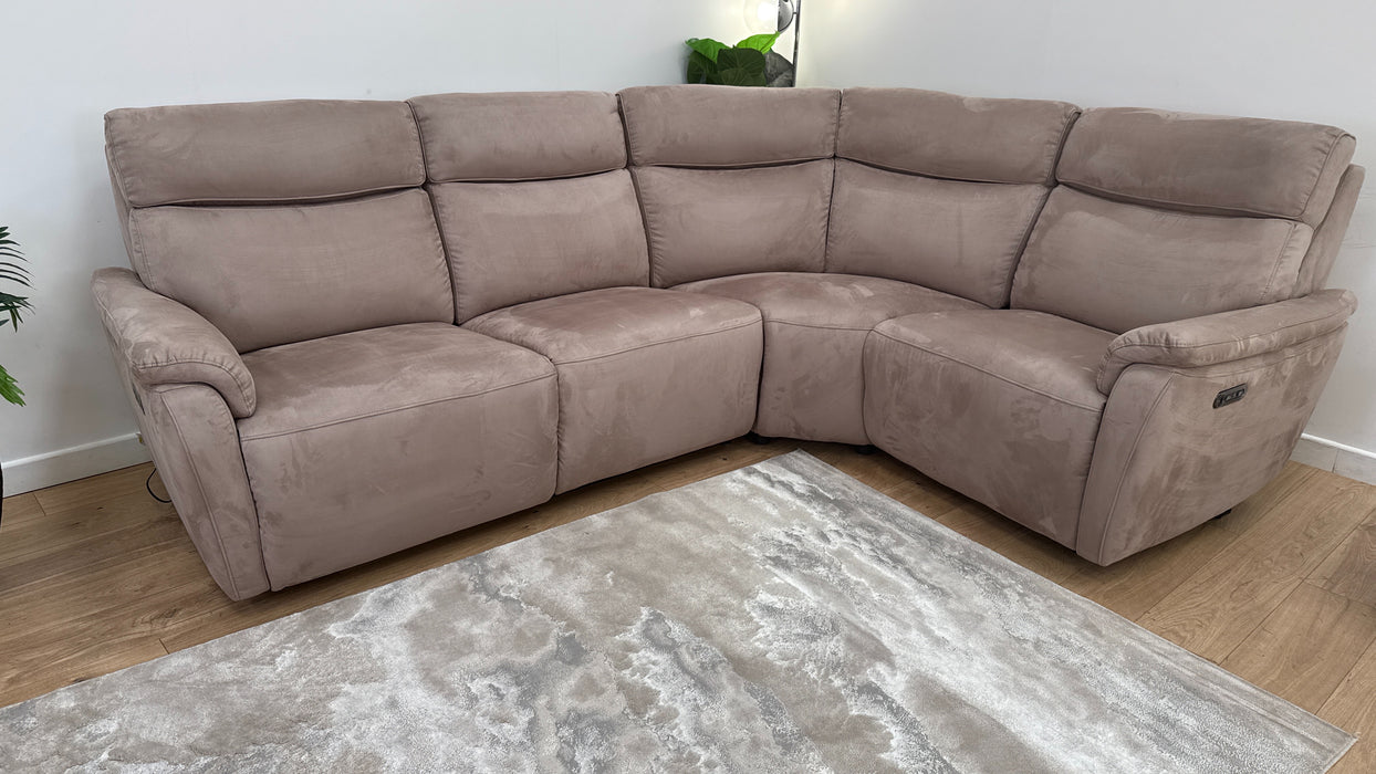 Sofology Parker 3 Corner 1 in Lifestyle Plush Fabric Nutmeg