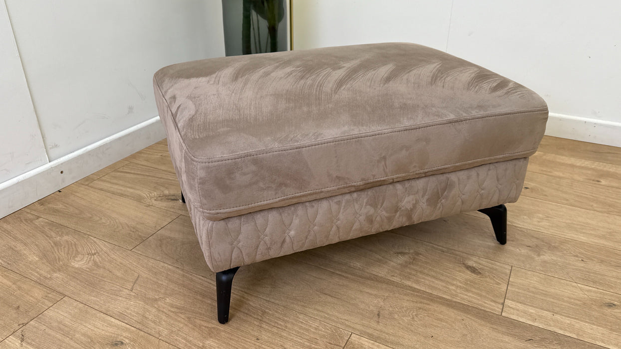 Sofology Muse Fabric Designer Footstool in Tara Nutmeg