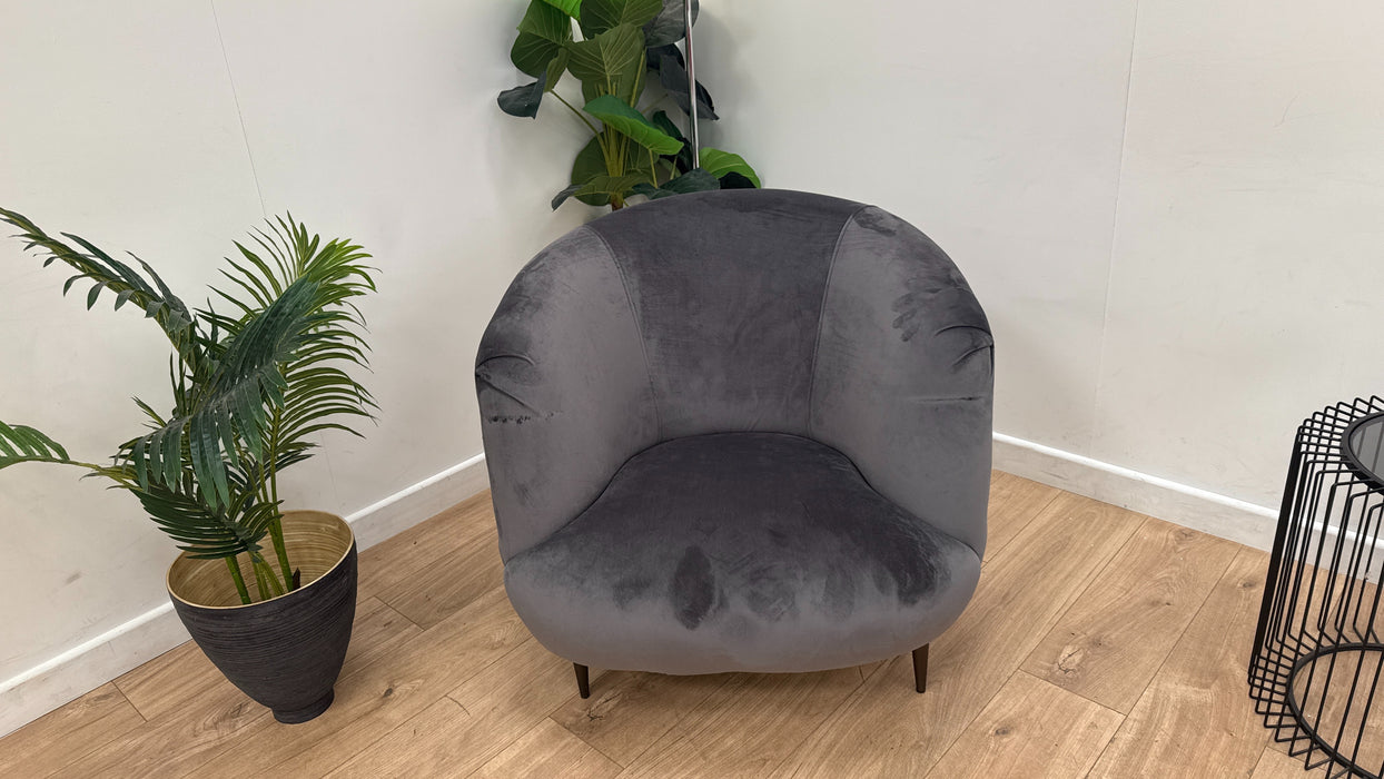 DFS Darcy Accent Chair in Steel