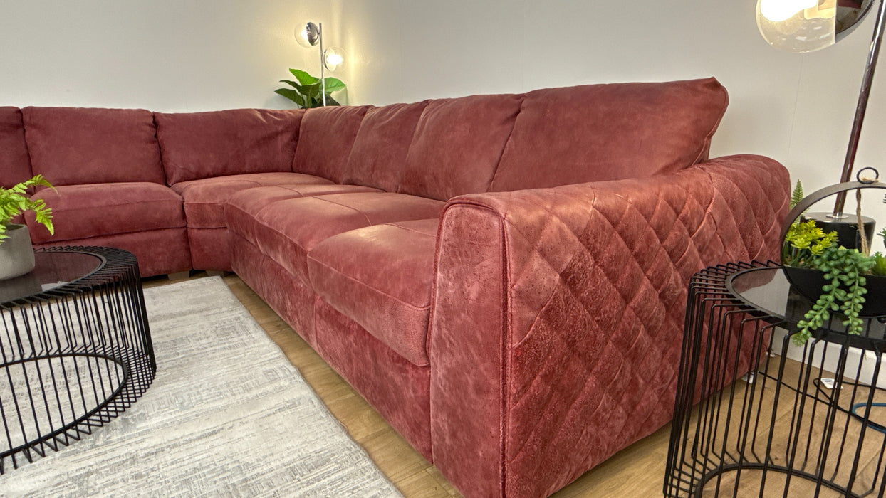 Sofology The Mazzini 2 Corner 3 Leather Utah Bordeaux