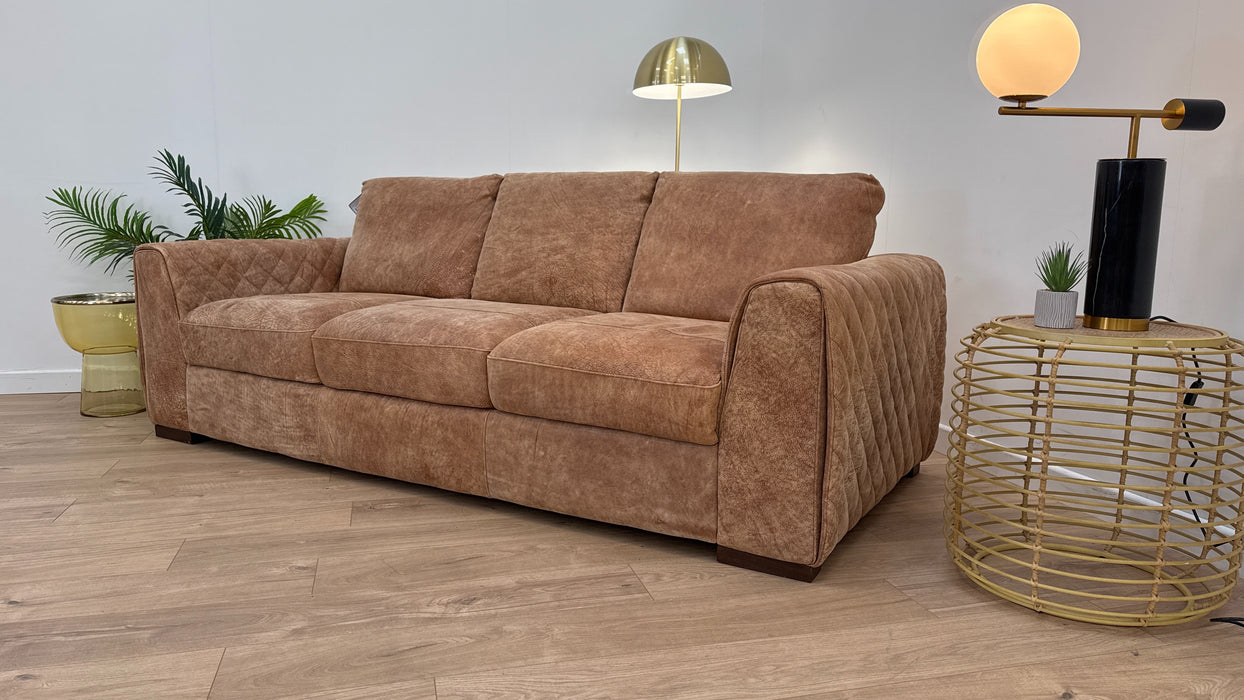 Mazzini 3 Seater - Leather Sofa - Utah Tan