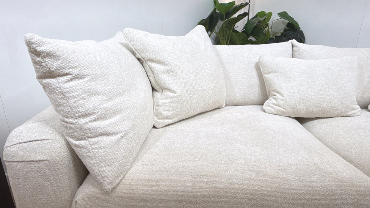 Sofology Westwood Fabric 4 Seater No Trim in Soft Boucle Ecru