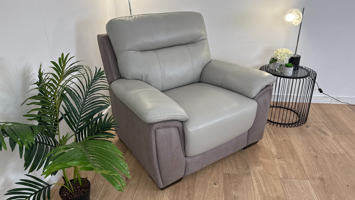 Maloney Leather/Fabric Chair