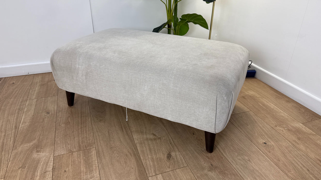 Sofology Mayfair Fabric Footstool in Mayfair Linen All Over