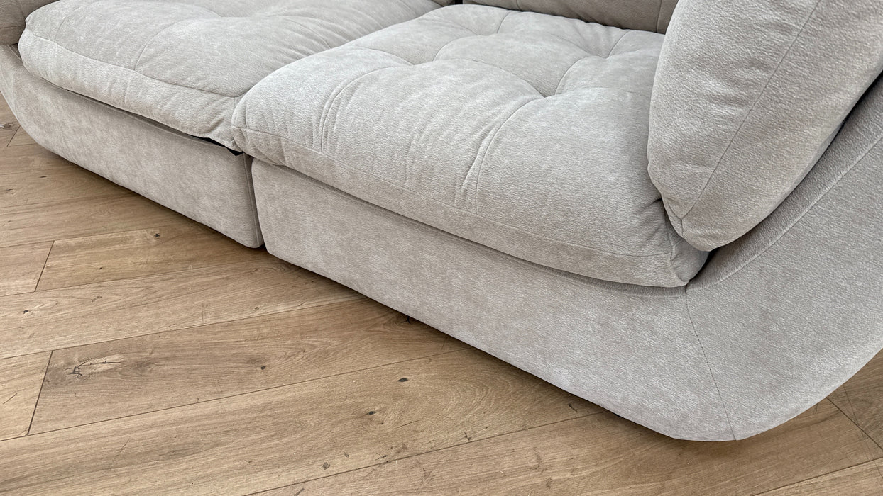 Sofology The Cocoon Fabric 3 Seater in Stone