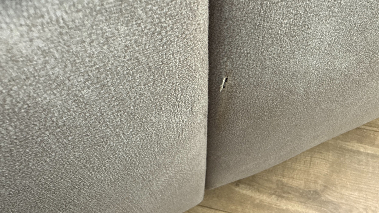 Sofology Marvella Fabric 3 Seater Power Recliner/Headrest Heated Seats in Lifestyle Flecked Stone