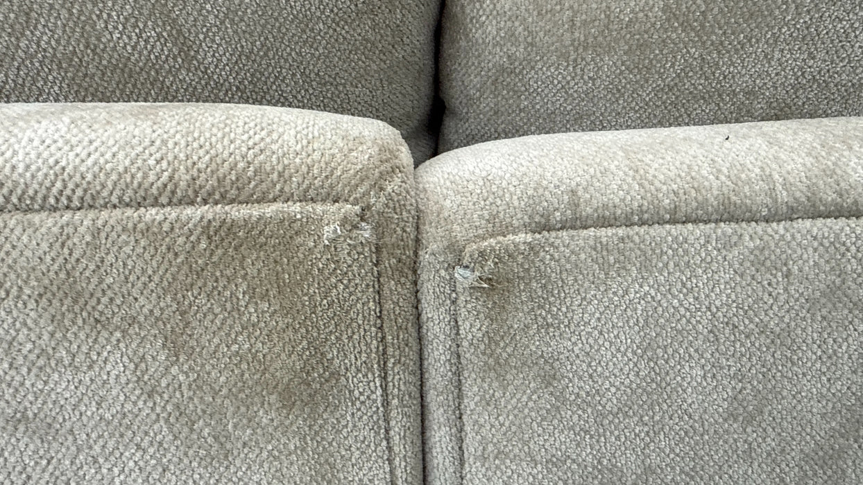 Sofology Georgio Fabric Terminal 1 Corner 3 Feather Flex Seats in Lifestyle Plush Chenille Wicker Mix
