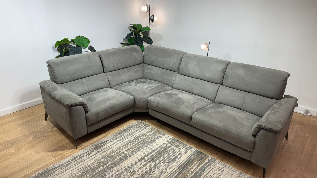 Sofology Illinois Fabric 1 Corner 2 in Lifestyle Textured Charcoal