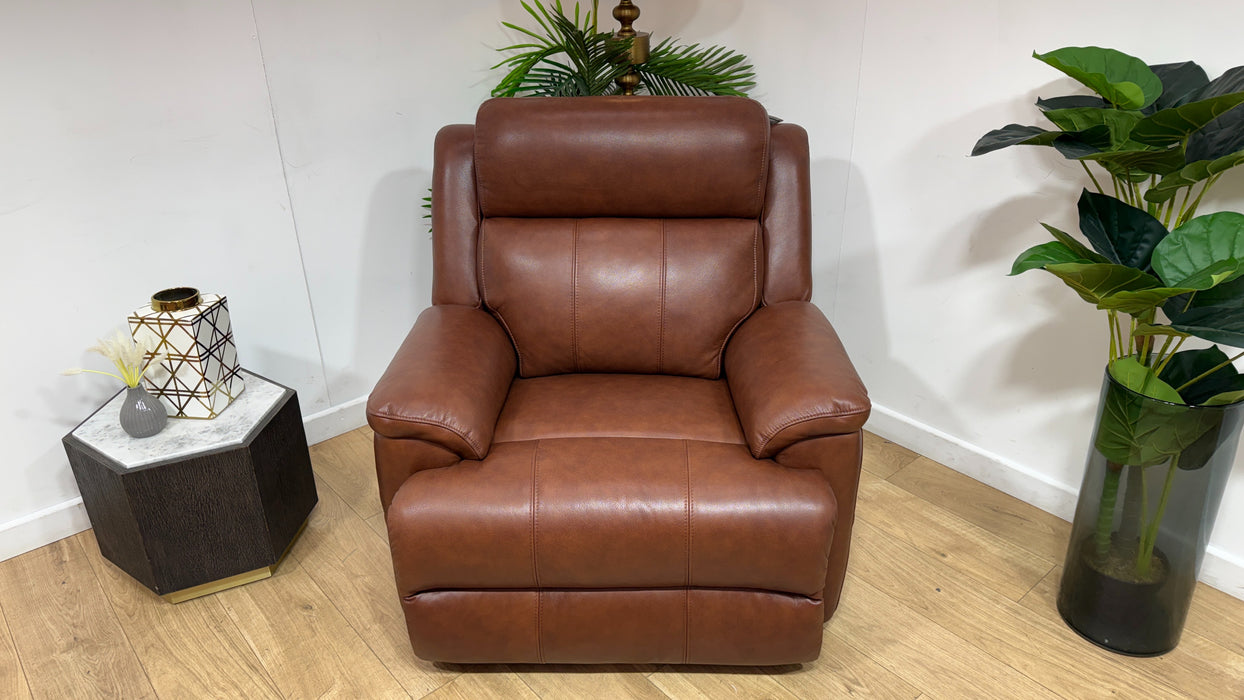 Sofology Gracie Leather Chair in Trusty Sheen Butterscotch