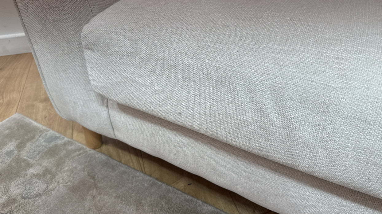 Sofology Mayfair Fabric 2 Seater in Linen Look Chenille Mist/Pearl Mix