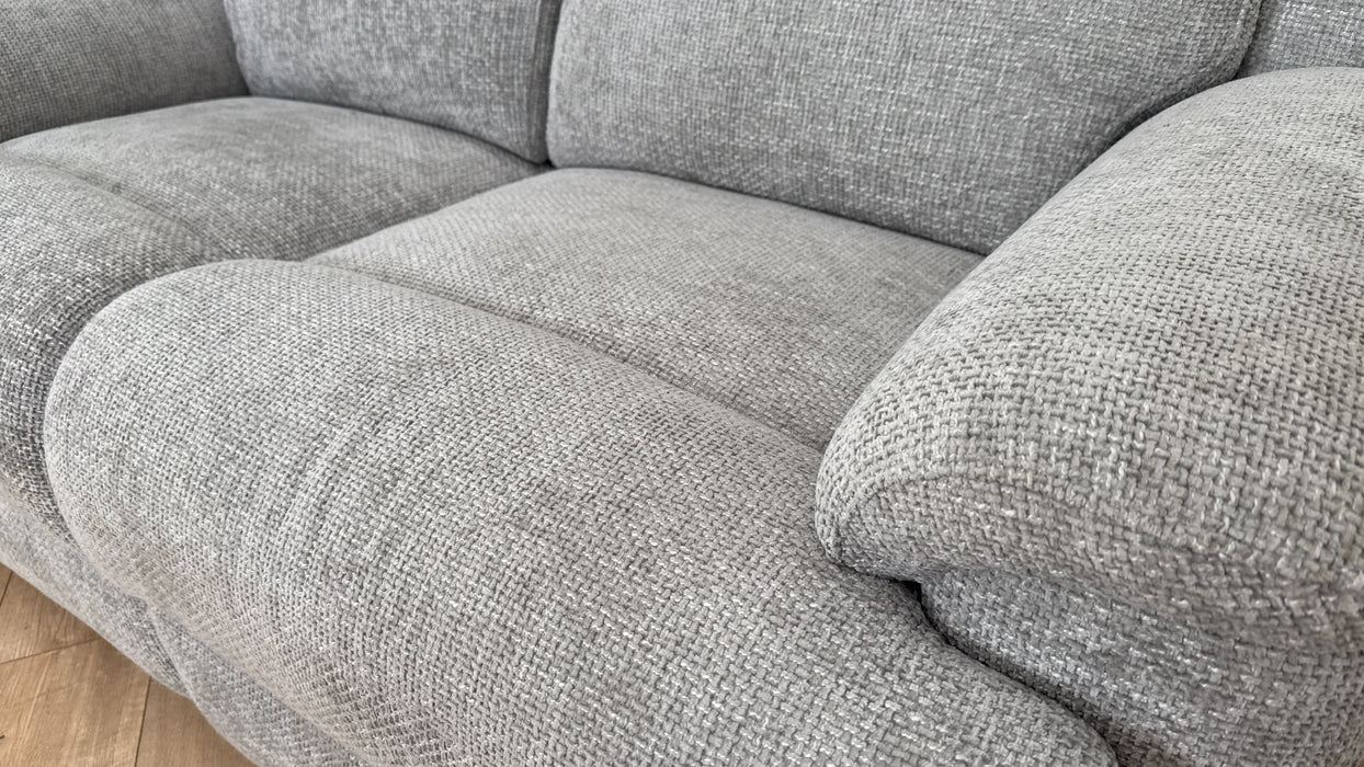 Sofology The Gracie 2 Seater Fabric Recliner Sofa in Hopsack Chenille Dove