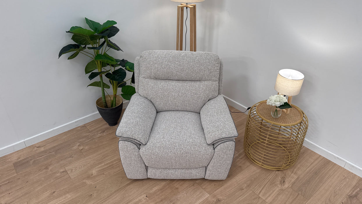 Aart Power Recliner Chair - Fabric - Biscuit