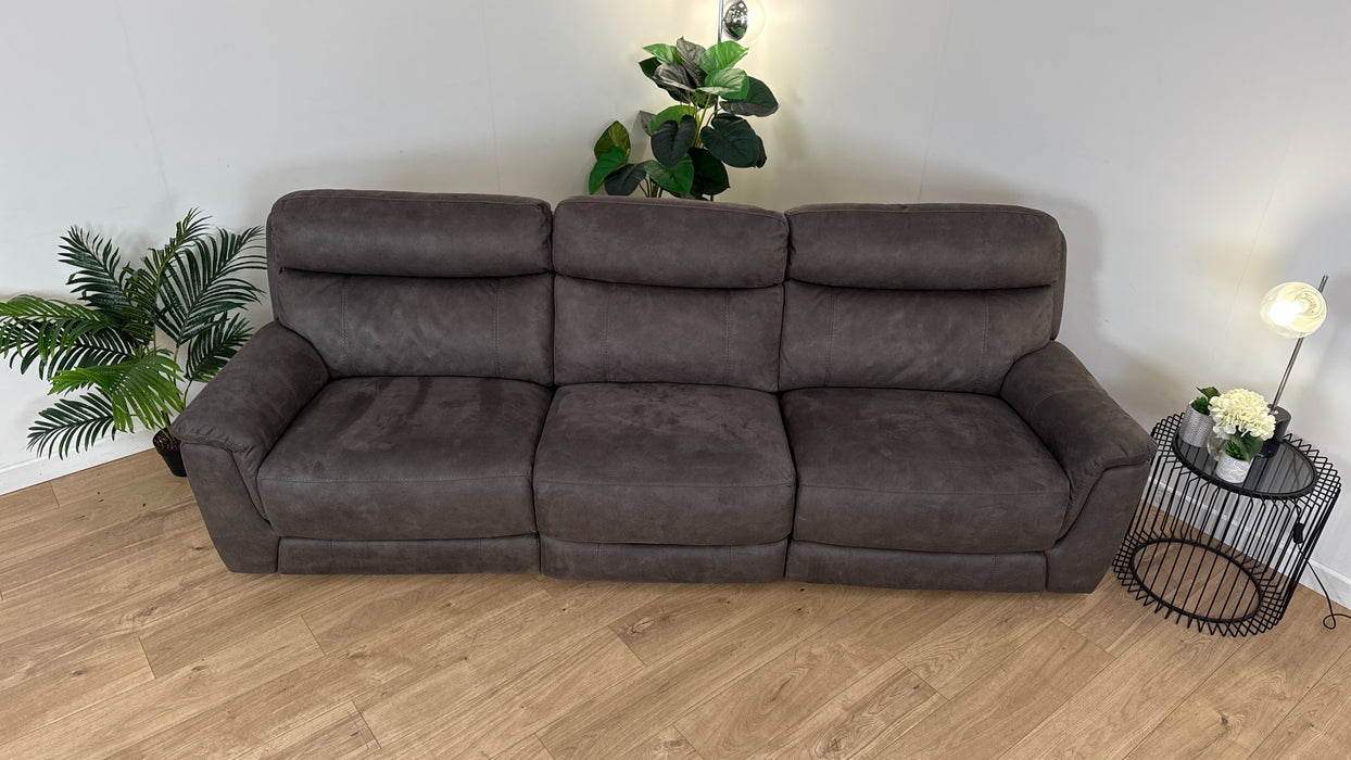 Ronan 3 Seater - Fabric Sofa - Brown