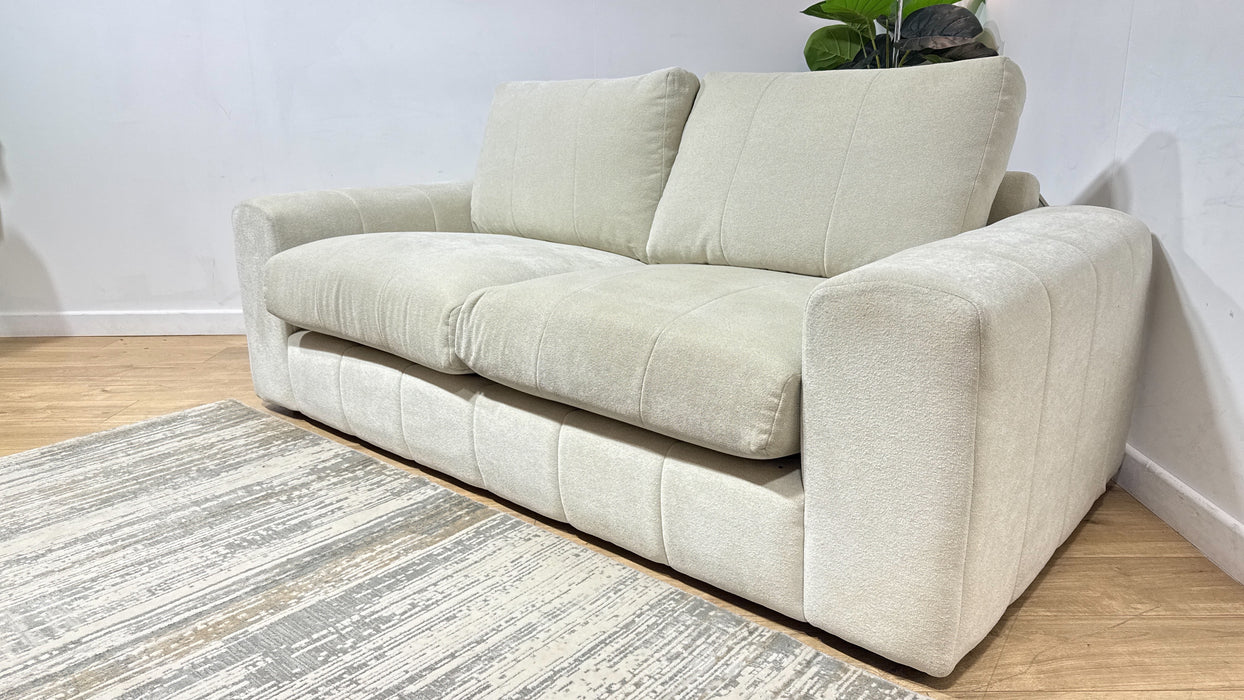 Sofology Soho Fabric 3 Seater No Trim in Micro Boucle Natural