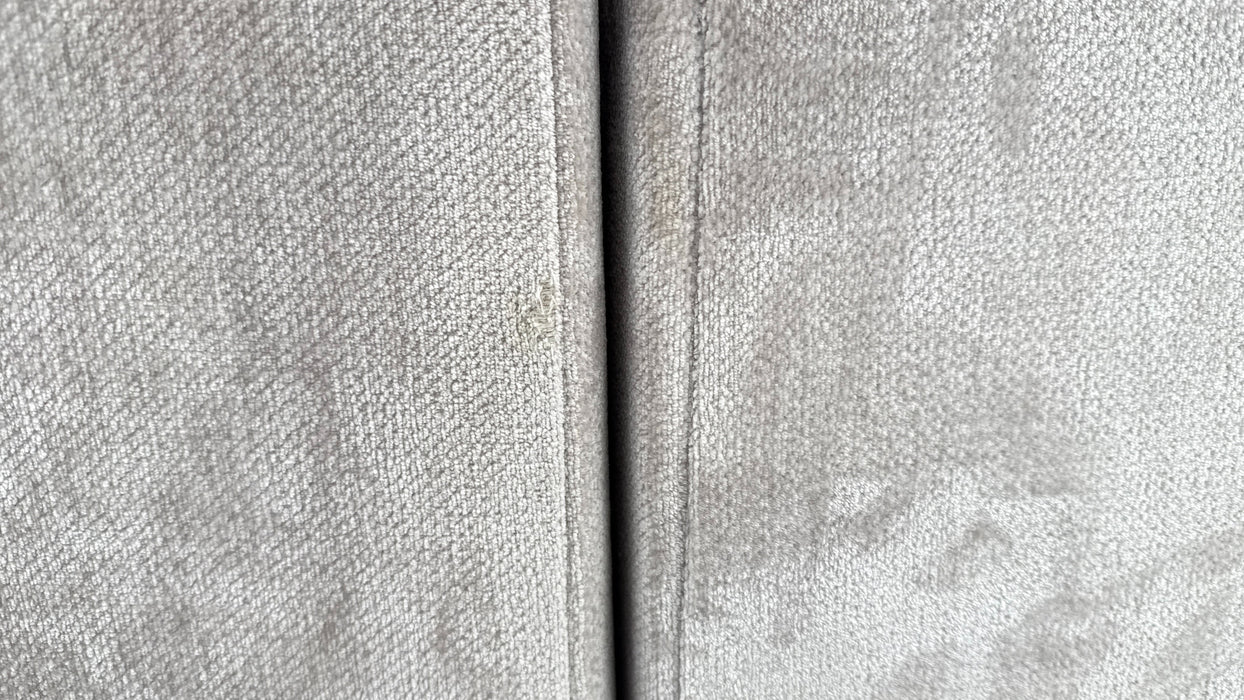 Sofology Highgrove Fabric 3 Seater Split Full Back Extra Flex in Luxury Deep Pile Chenille Silver
