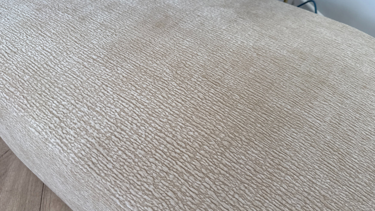 Sofology The Saxon Oval Footstool in Beige