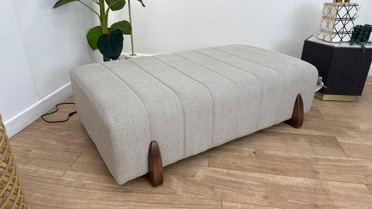 Sofology The Marble Arch Footstool in Pebble All Over