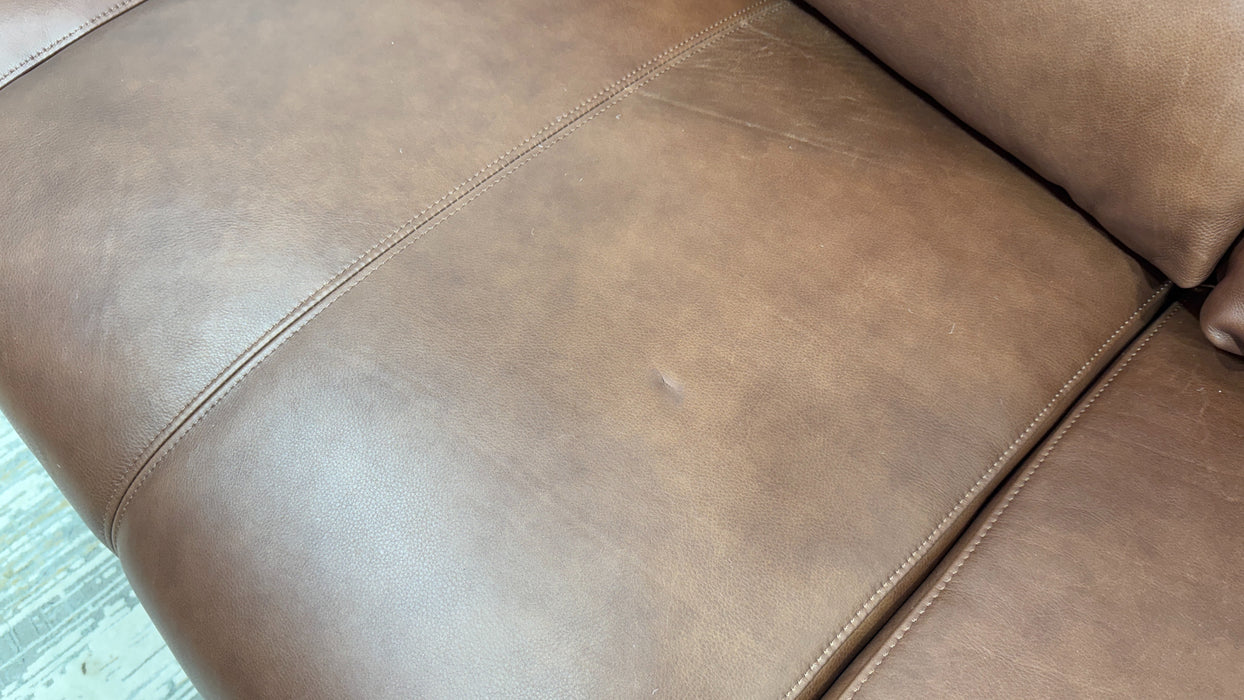 Sofology The Adler Leather 4 Seater in Relaxed Soft Brown