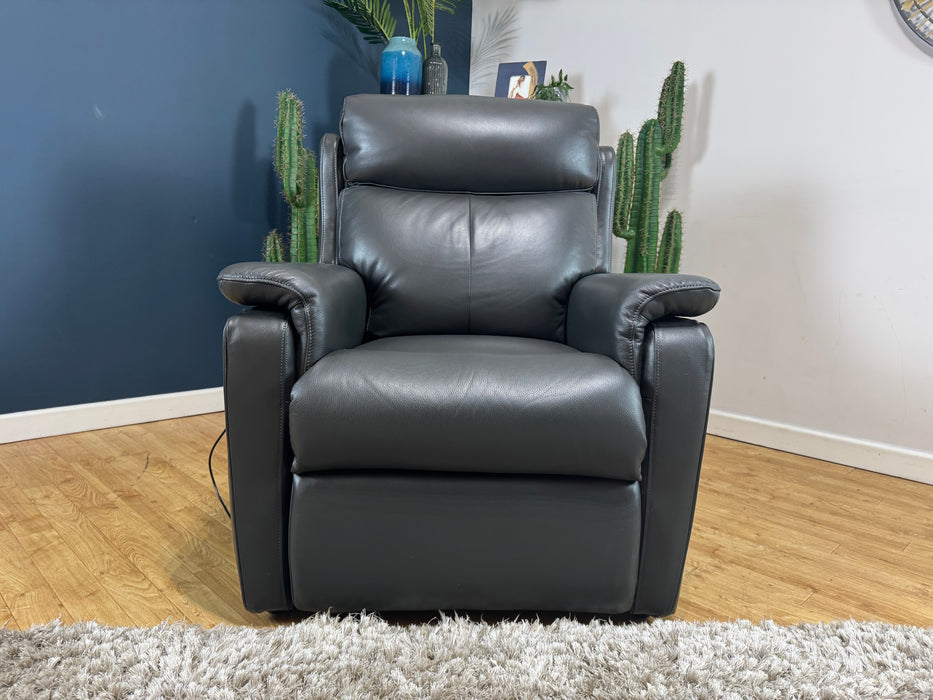 Parker Leather Rise and Tilt / Power Recliner - Trusty Sheen Black - ( WA2 )