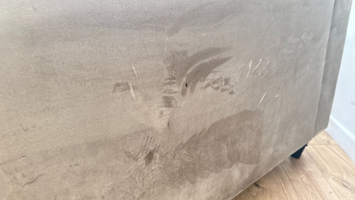 Sofology Fluted Isla Fabric 3 Seater in Mocha All Over