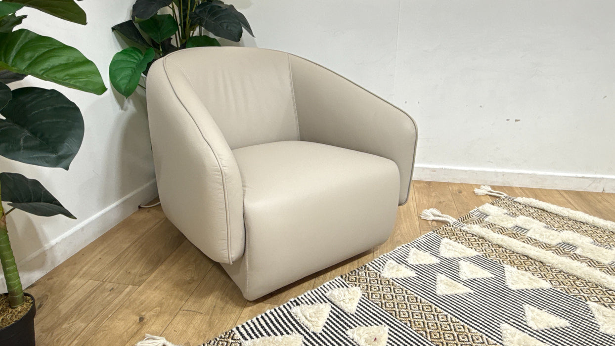 Sofology Larsen Swivel Chair in Stone