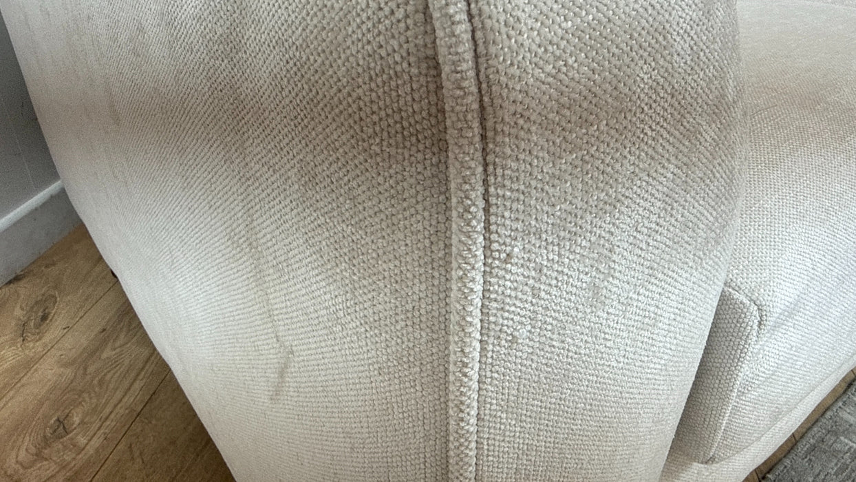 Sofology Mayfair Fabric 2 Seater in Linen Look Chenille Mist/Pearl Mix