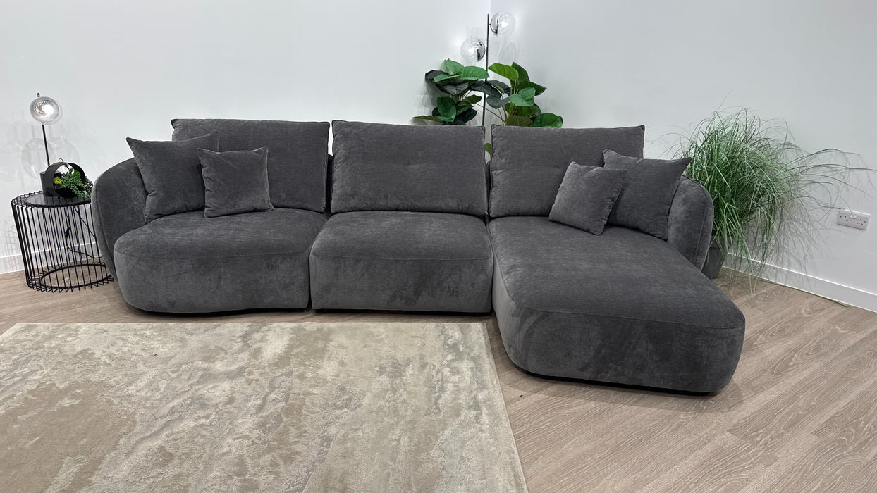 Sofology Sydney 4 Seater Chaise in Anthracite