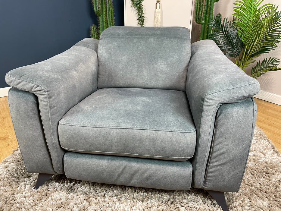 Ezra Chair - Dexter Mineral Green Fabric - Power Recliner & Heated Seat (WA2)