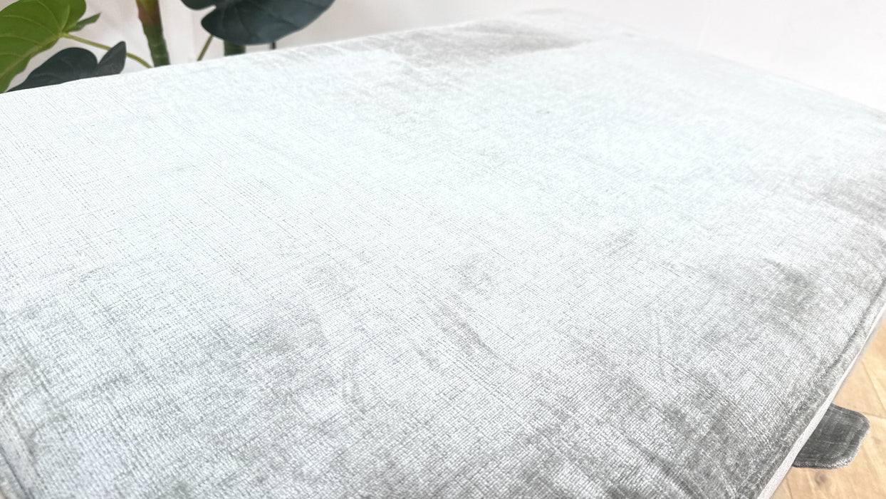 Sofology Reign Fabric Storage Footstool in Luxury Chenille Grey