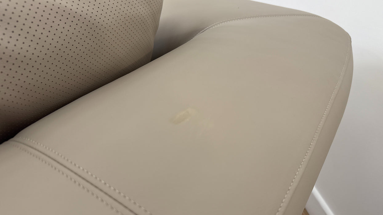 Sofology The Flex Leather 3 Seater Motion Back Large Full Back in Trusty Matt Stone