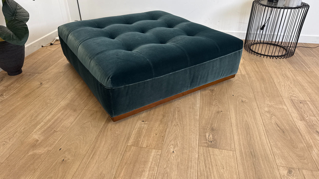 Weekend Designer Fabric Footstool  - Biba Teal