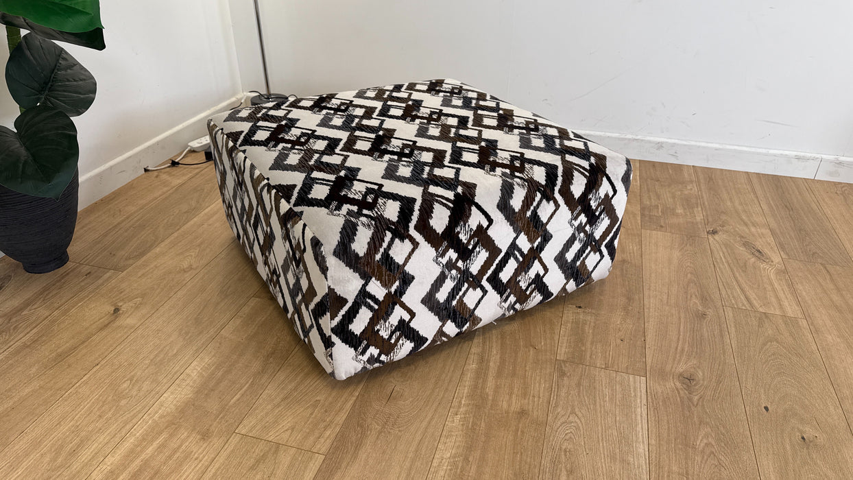 Titan - Fabric Footstool  - Bronze