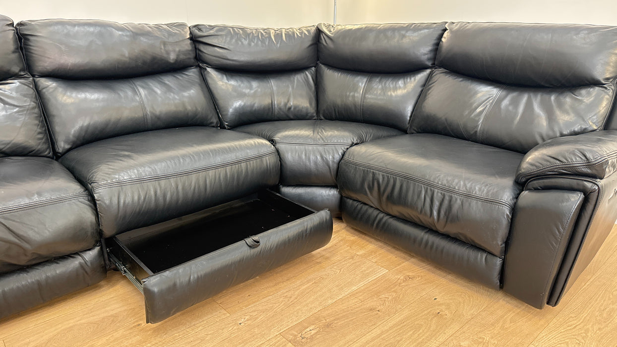 Trek 3 corner 1 Leather Power Recliner.  This sofa is a refurbished and used