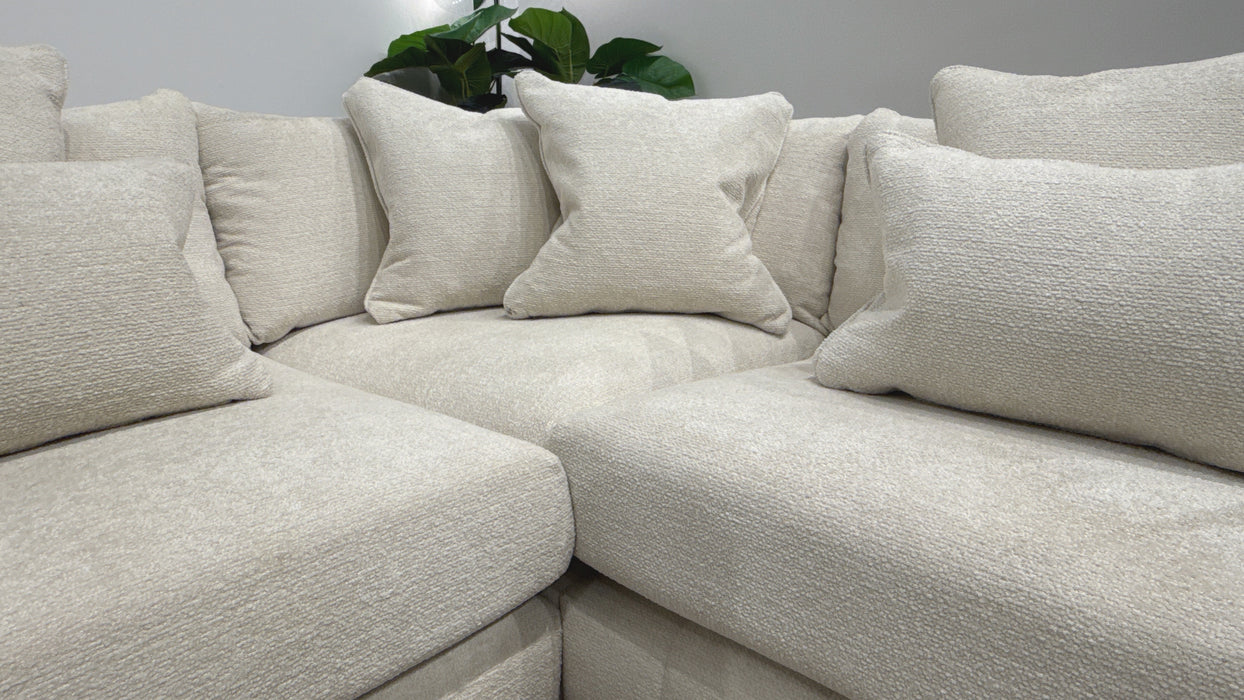 Sofology Westwood Fabric 3 Corner 3  Sofa in Soft Boucle Ecru