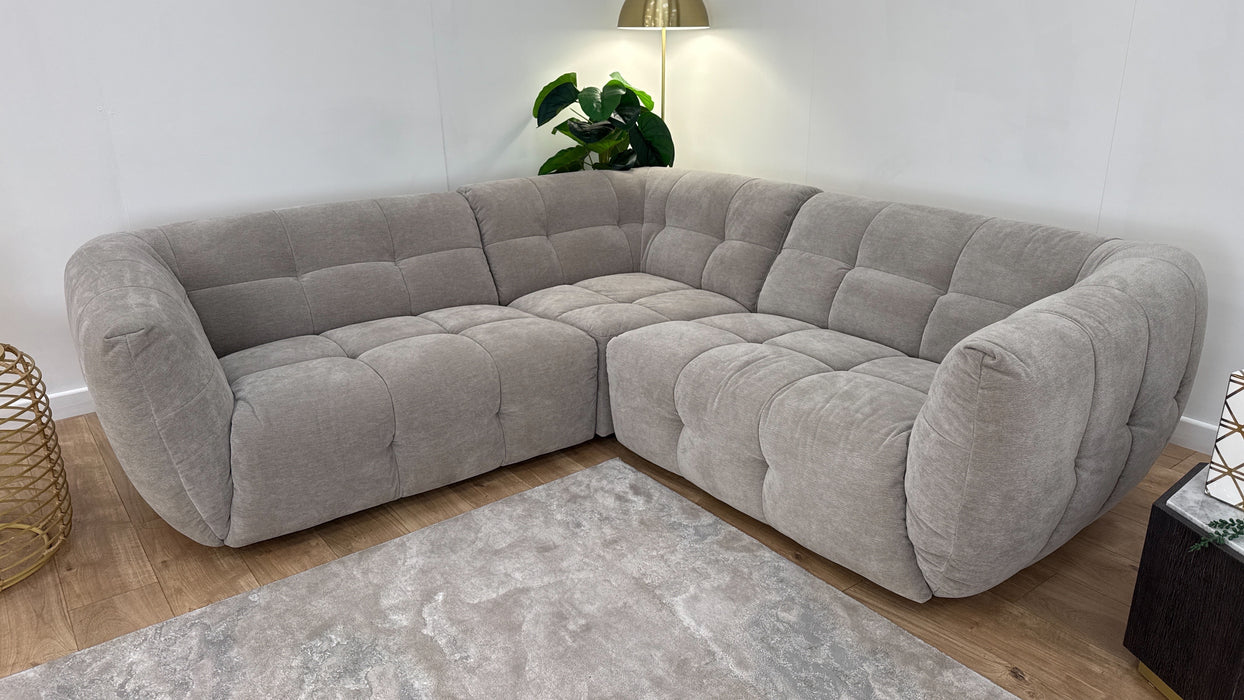 Sofology Lunar Fabric 2 Corner 2 Sofa in Chenille Mocha
