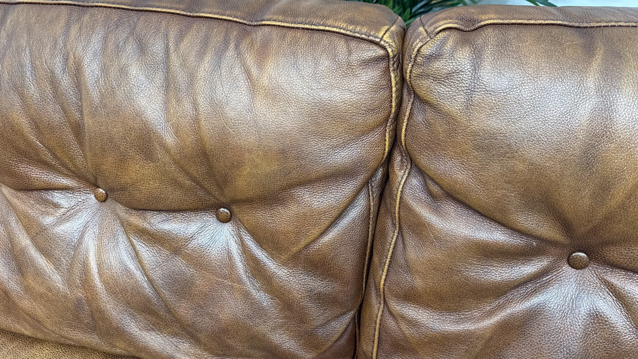 Sofology Cordelia Leather 3 Seater in Virginia Whiskey
