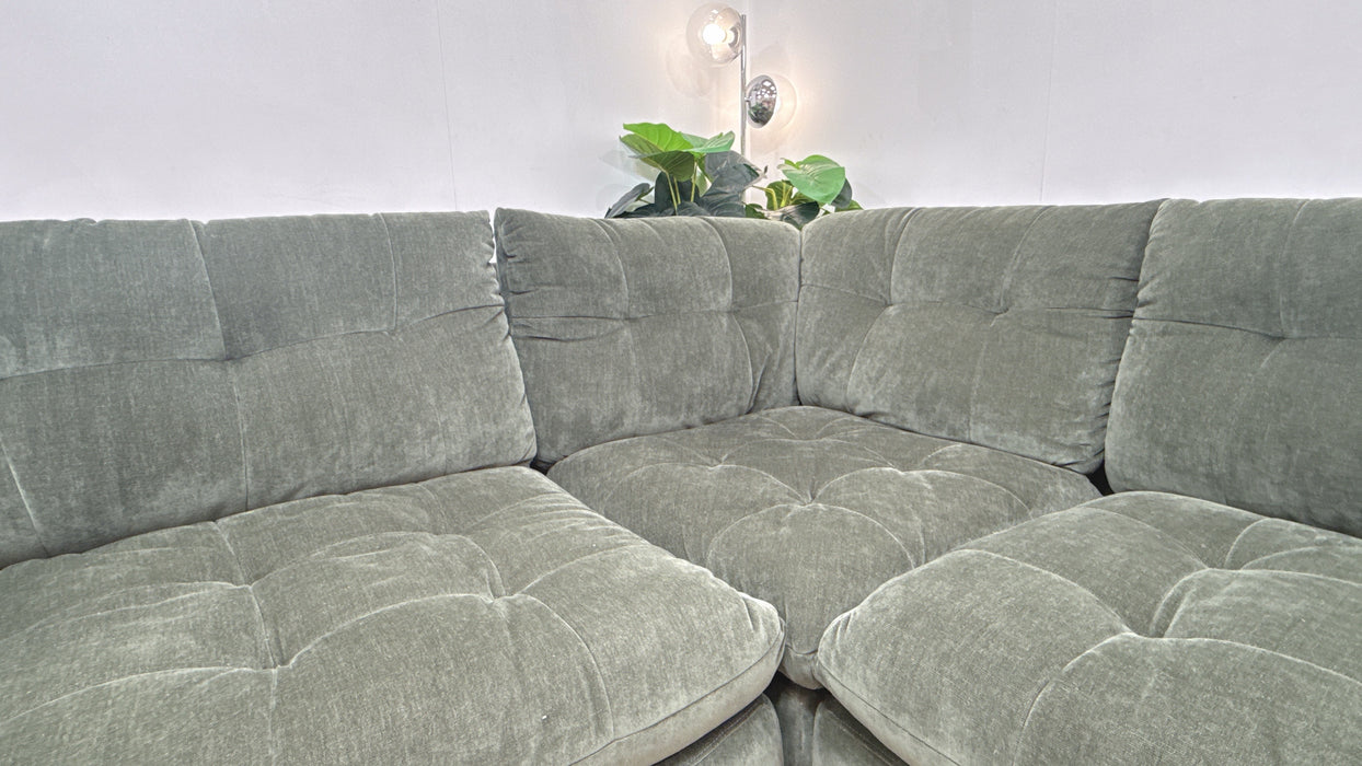 Sofology Cocoon Fabric 2 Corner 2 in Relaxed Chenille Pine