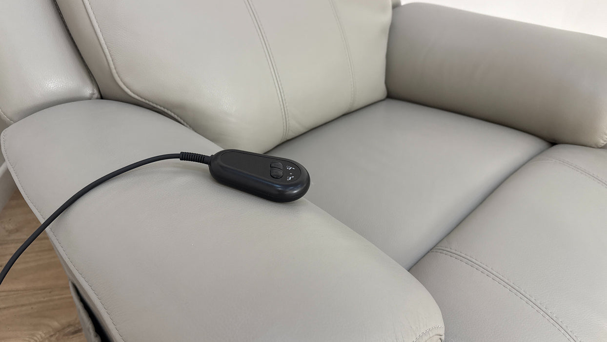 Sofology Gracie Leather Chair Rise & Tilt in Trusty Sheen Lead Grey