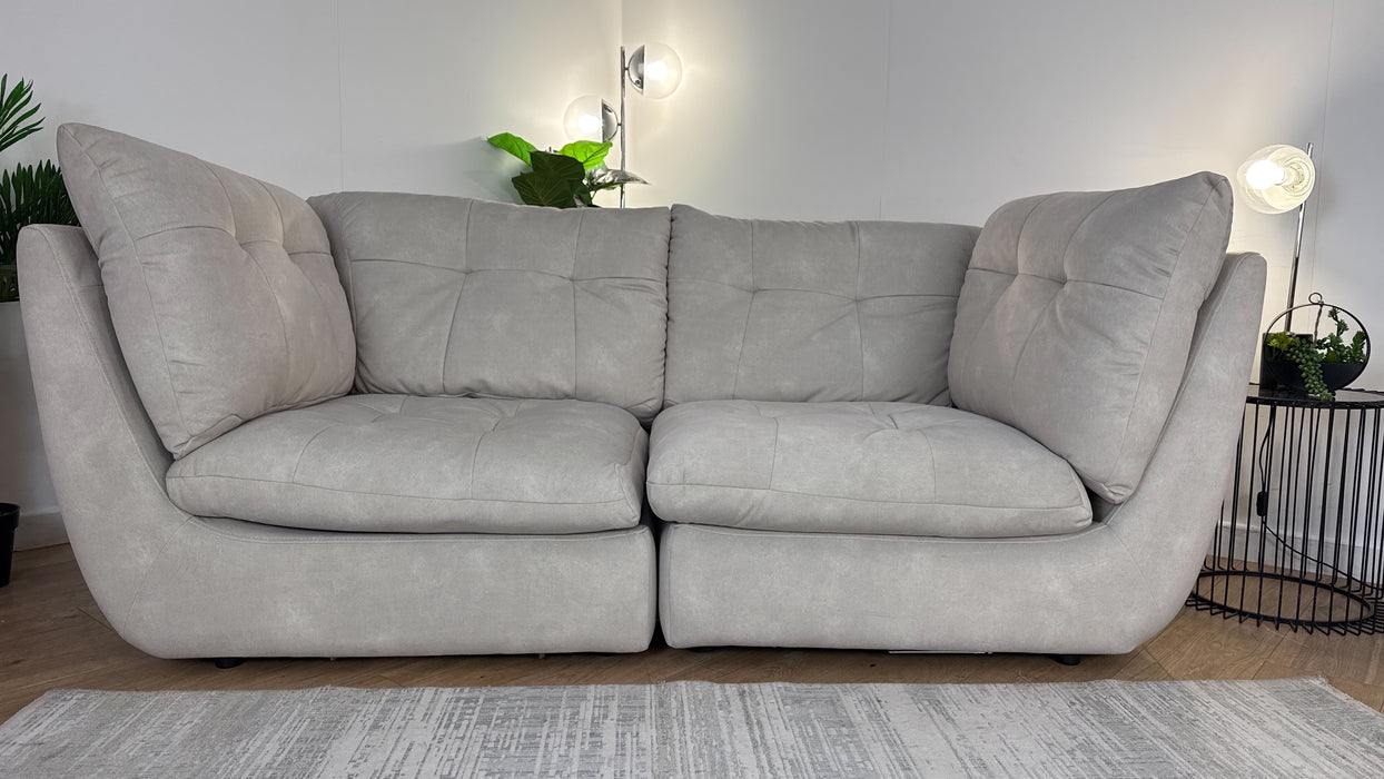 Sofology The Cocoon Fabric 3 Seater in Ivory