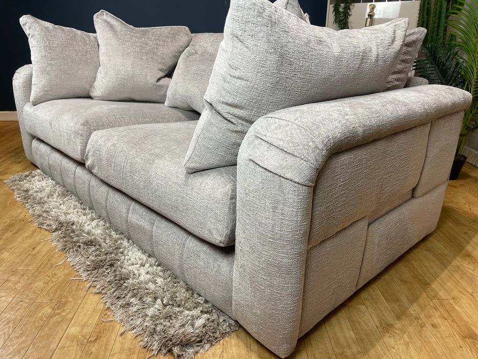 Westwood Fabric 3 Seater - Teddy Chenille silver ( WA2 )