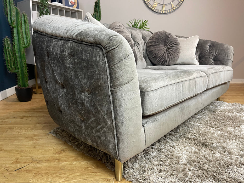 The Gatsby 3 Seater Luxury Chenille Truffle Mix Fabric (WA2)