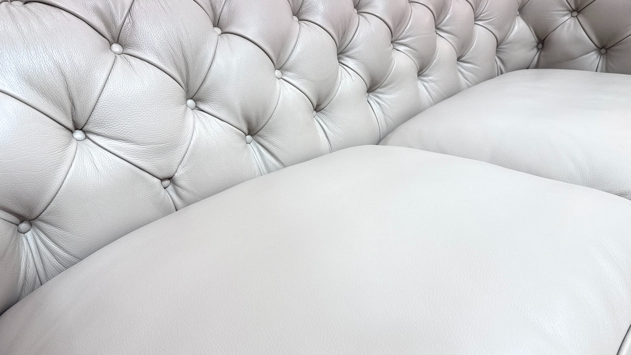 Sofology Darcy Leather 3 Seater with Studs in Trusty Embossed Stone