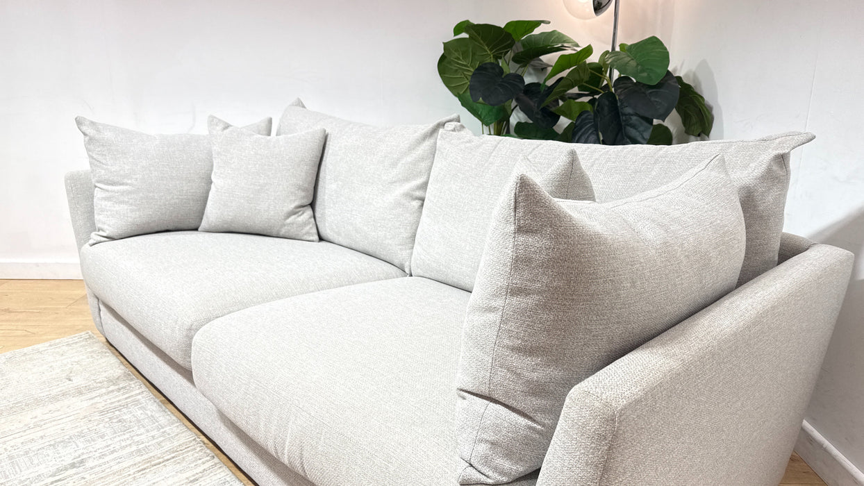 Sofology Tallulah Fabric 3 Seater in Weave Grey