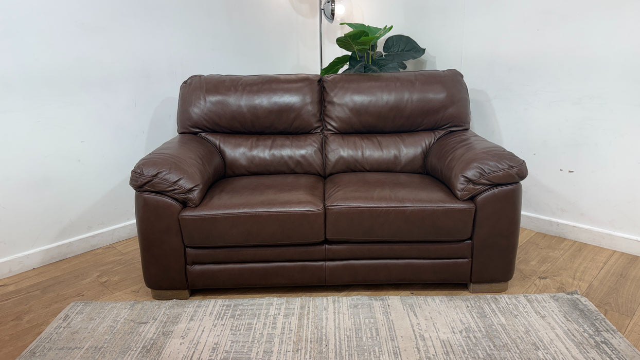 DFS Hawes 2 Seater Fabric Sofa in Chocolate