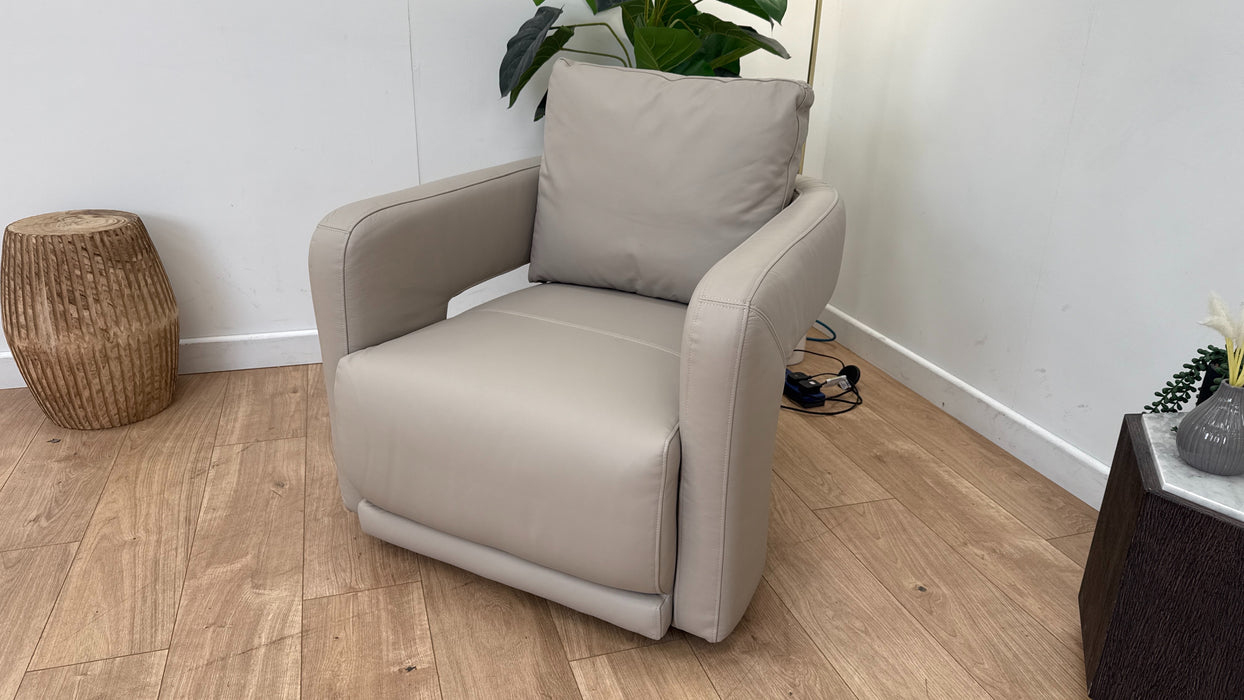 Sofology The Flex Chair in Trusty Matt Leather Stone