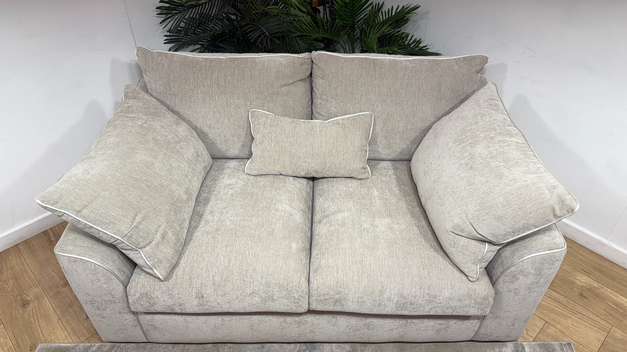 Sofology Georgio Fabric 2 Seater Extra Flex Seats in Lifestyle Plush Chenille Wicker Mix