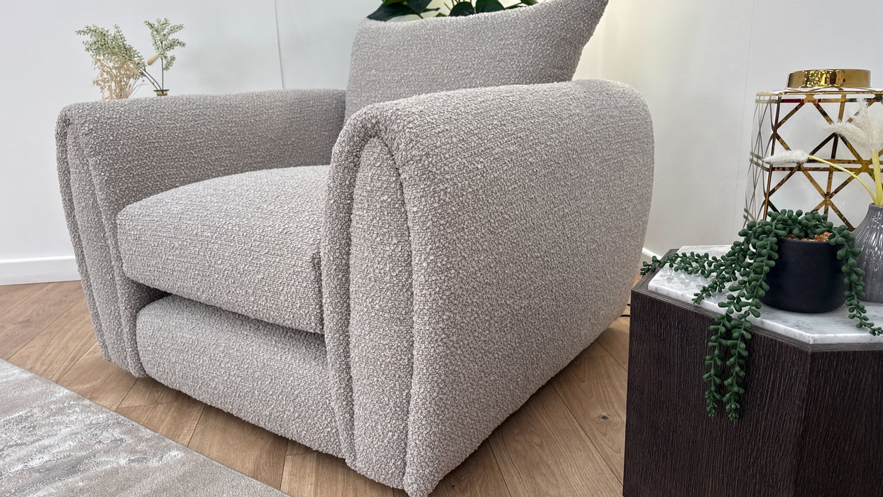 Sofology Marble Arch Fabric Chair in Cologne Plain Mink