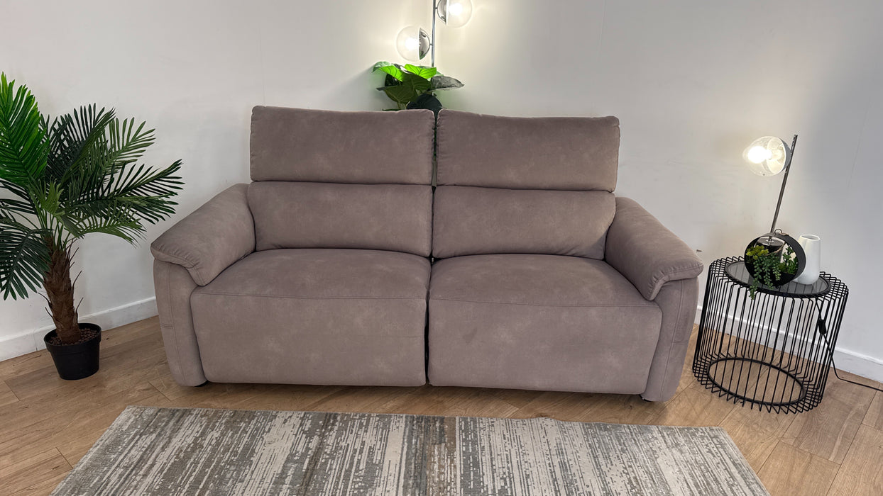 Sofology Ripley Fabric 2.5 Seater Power Recliner/Headrest in Lifestyle Flecked Nutmeg