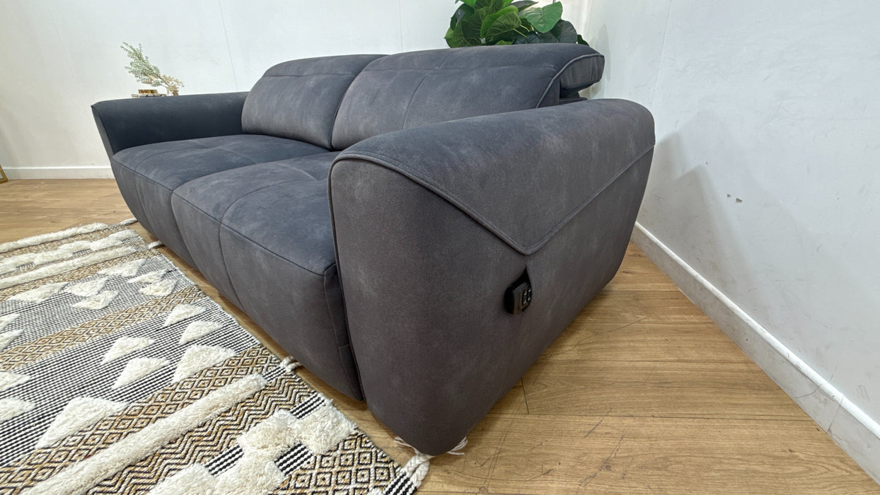 Sofology Riviera Fabric 3 Seater Motion Chaise in Lifestyle Flecked Charcoal